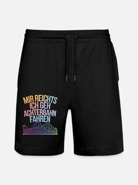 Achterbahn Freizeitpark Roller Coaster - Stanley/Stella Unisex Bio Joggingshorts Trainer  - Schwarz
