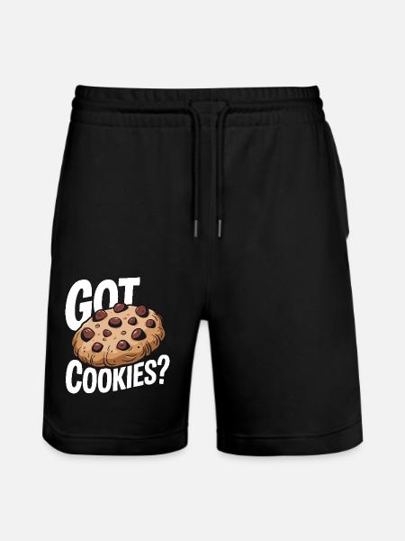 Cookies Cookie Biscuits Biscuits Chocolate - Stanley/Stella Trainer Unisex Organic Jogging Shorts - black