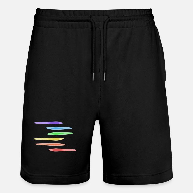 Art créatif arc-en-ciel - Short de jogging bio TRAINER Stanley/Stella unisexe - noir