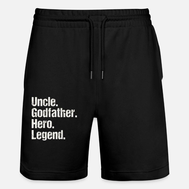 Conception oncle cool - Short de jogging bio TRAINER Stanley/Stella unisexe - noir