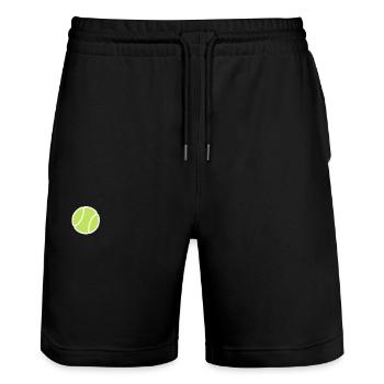 Tennis - Stanley/Stella Unisex Bio Joggingshorts Trainer  - Schwarz - Vorne - Nik (191cm) & Marisol (170cm)