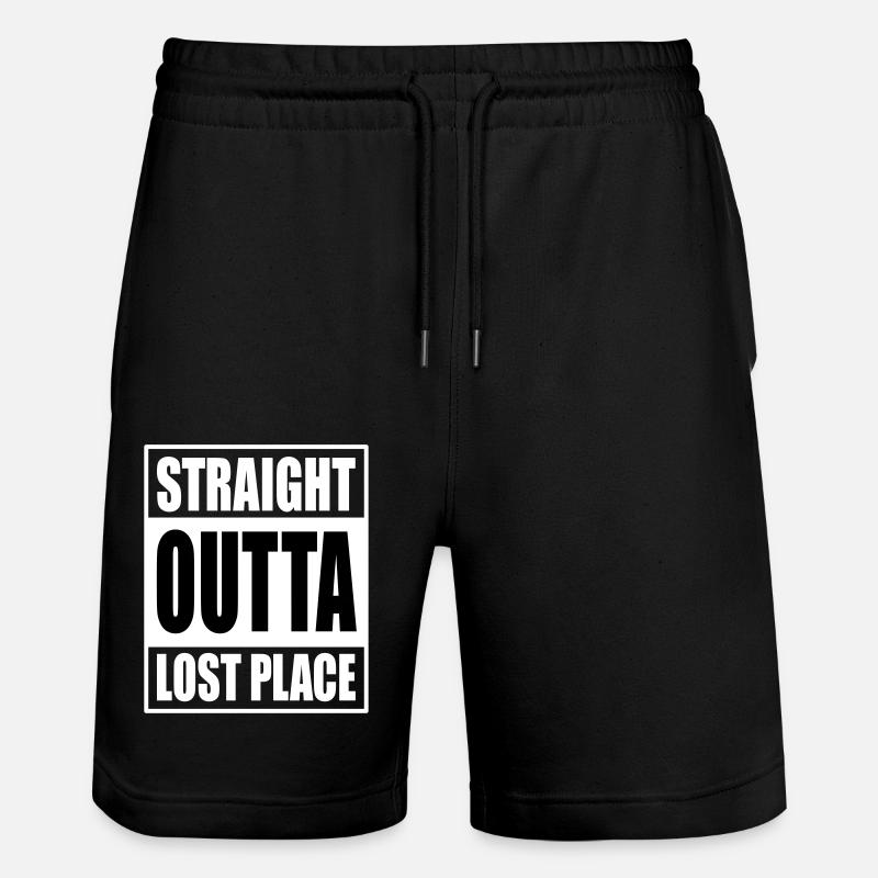 Straight Outta Lost Place - Short de jogging bio TRAINER Stanley/Stella unisexe - noir