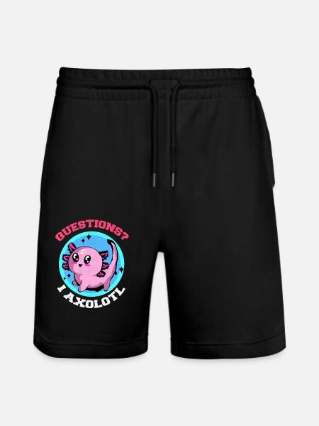 Axolotl - Stanley/Stella Unisex Bio Joggingshorts Trainer  - Schwarz