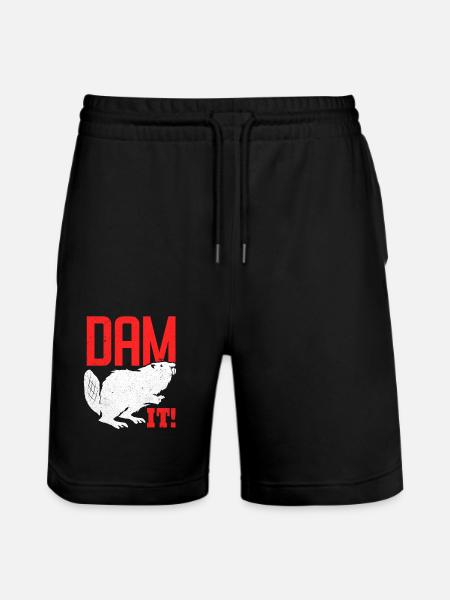 Beaver - Stanley/Stella Trainer Unisex Organic Jogging Shorts - black