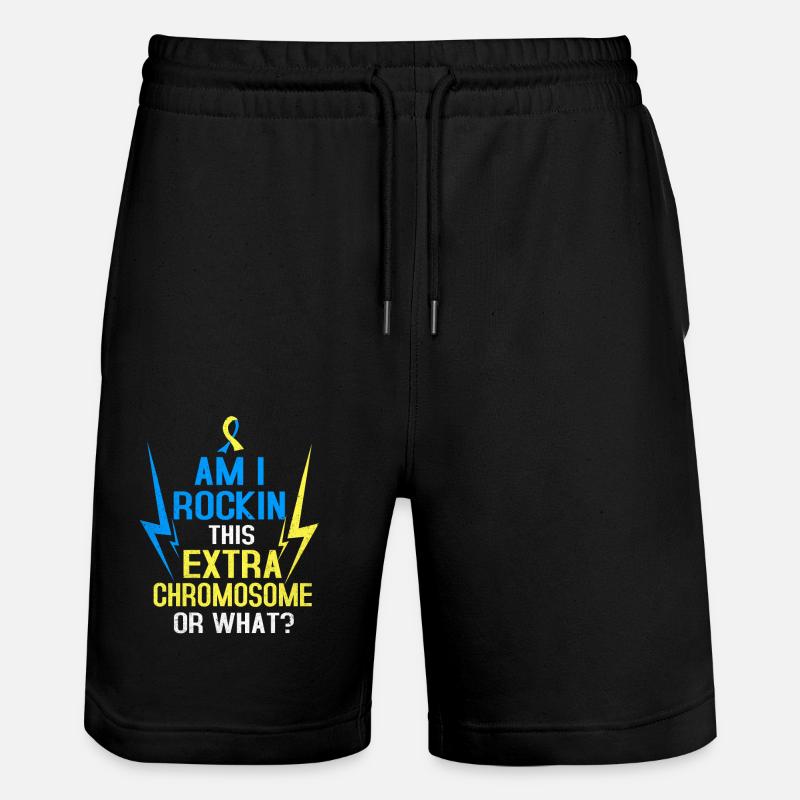 Syndrome de Down - Short de jogging bio TRAINER Stanley/Stella unisexe - noir