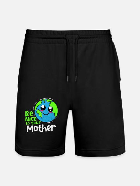 Earth Day - Stanley/Stella Trainer Unisex Organic Jogging Shorts - black