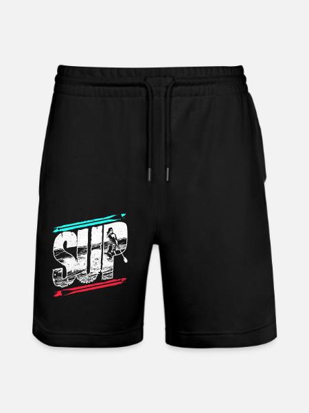 Stand Up Paddle - Stanley/Stella Trainer Unisex Organic Jogging Shorts - black