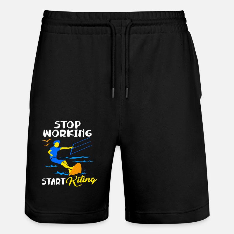 Kiteboard - Short de jogging bio TRAINER Stanley/Stella unisexe - noir