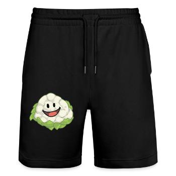 Chou-fleur Chou Légumes Végétalien Sain - Short de jogging bio TRAINER Stanley/Stella unisexe - noir - Devant - Nik (191cm) & Marisol (170cm)