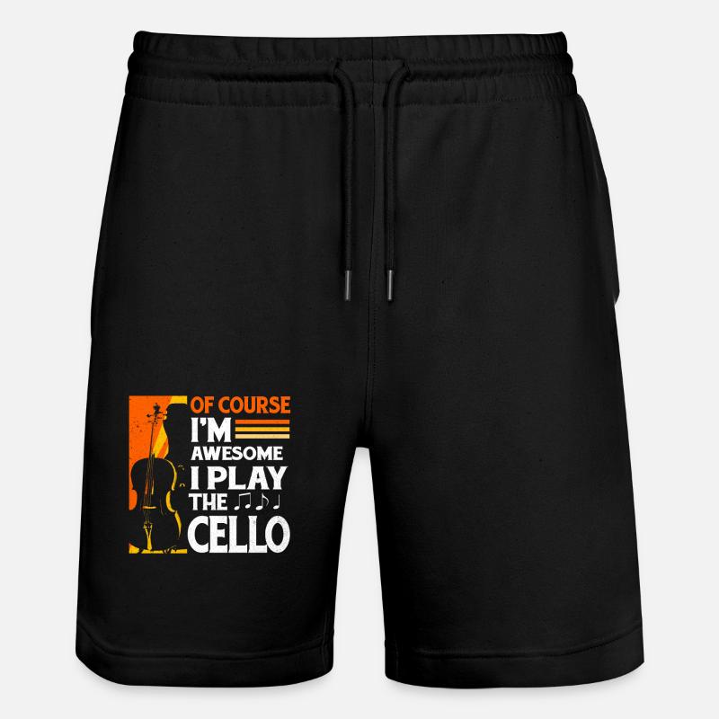 Cello - Stanley/Stella Unisex Bio Joggingshorts Trainer  - Schwarz