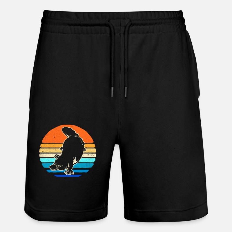 Schnabeltier - Stanley/Stella Unisex Bio Joggingshorts Trainer  - Schwarz
