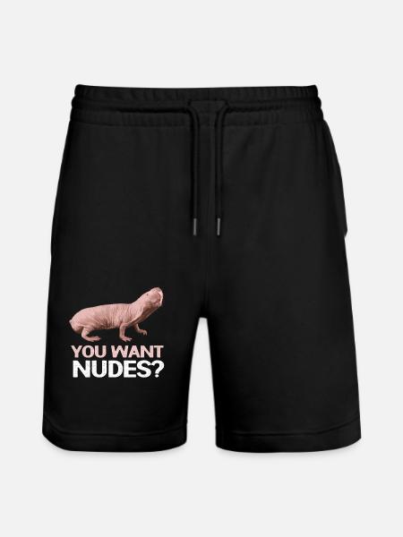 Naked Mole Gnaver Østafrika Sand Graves Gave - Stanley/Stella Trainer økologiske unisex joggingshorts - sort