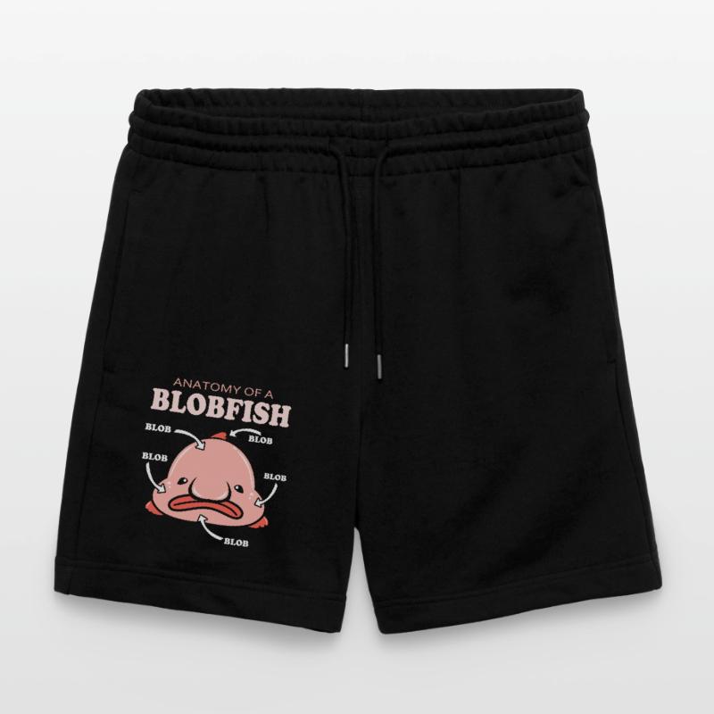 Blobfish Deep Sea Grumpy Introverted Gift Stanley/Stella Trainer Unisex Organic Jogging Shorts