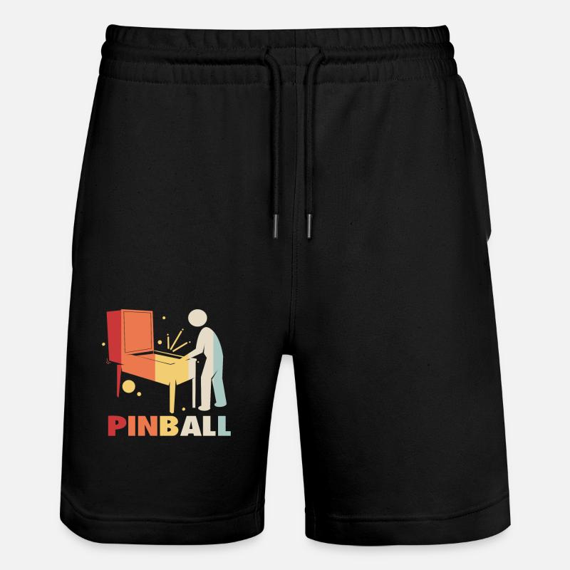 Flipper Pinball Flipperautomat Flipperhebel Game - Stanley/Stella Unisex Bio Joggingshorts Trainer  - Schwarz