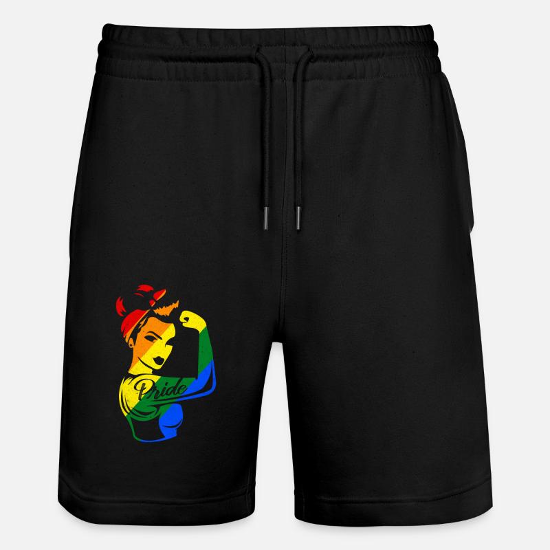 LGBT - Stanley/Stella Unisex Bio Joggingshorts Trainer  - Schwarz