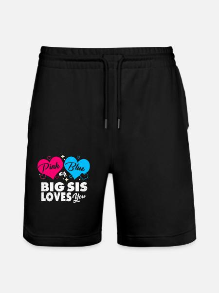 Pregnancy - Stanley/Stella Trainer Unisex Organic Jogging Shorts - black