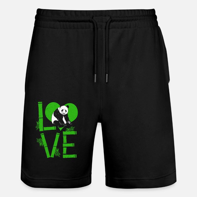 Panda - Short de jogging bio TRAINER Stanley/Stella unisexe - noir