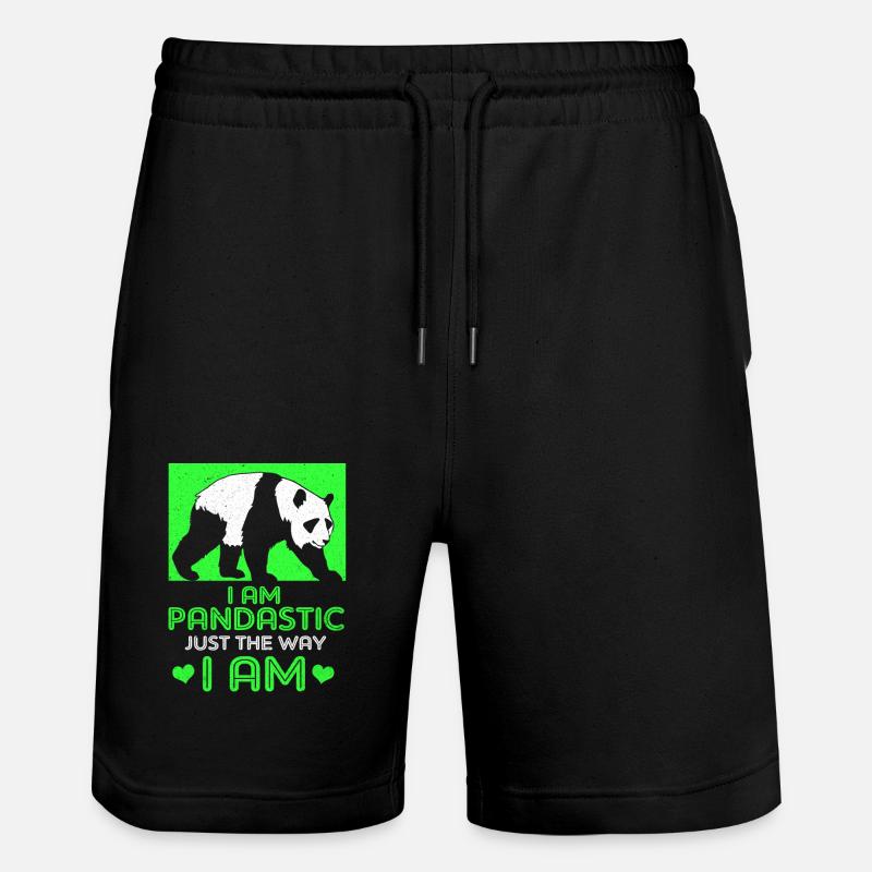 Panda - Short de jogging bio TRAINER Stanley/Stella unisexe - noir