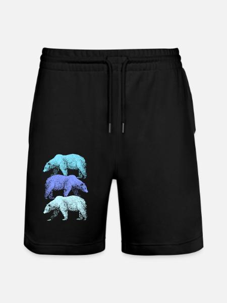 Isbjörn Isbjörn Arctic Greenland Island Nordpolsis - Ekologiska joggingshorts Trainer unisex från Stanley/Stella - svart