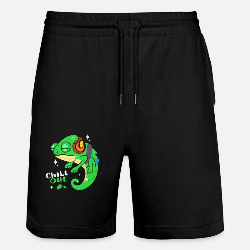 Chamäleon - Stanley/Stella Unisex Bio Joggingshorts Trainer  - Schwarz