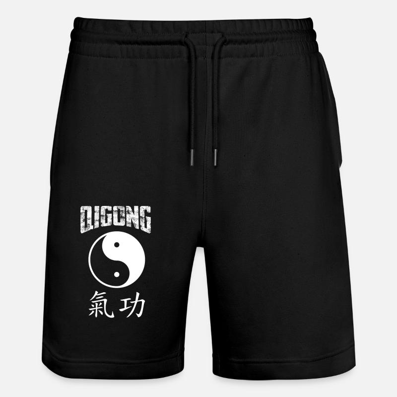 Cadeaux de Qigong Yoga - Short de jogging bio TRAINER Stanley/Stella unisexe - noir