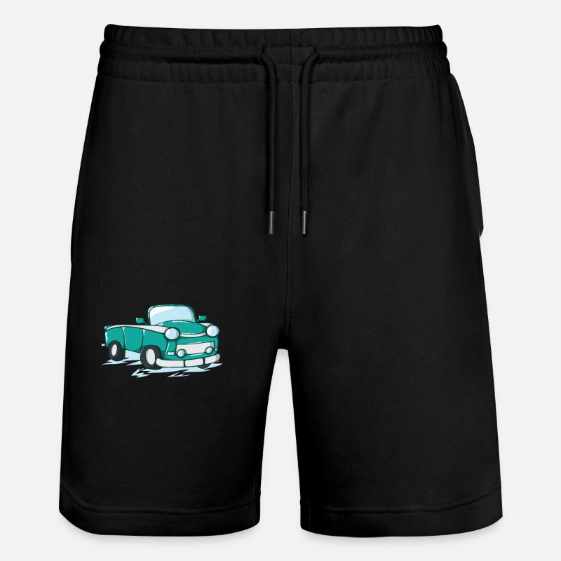 Auto Trabi als Comic - Stanley/Stella Unisex Bio Joggingshorts Trainer  - Schwarz