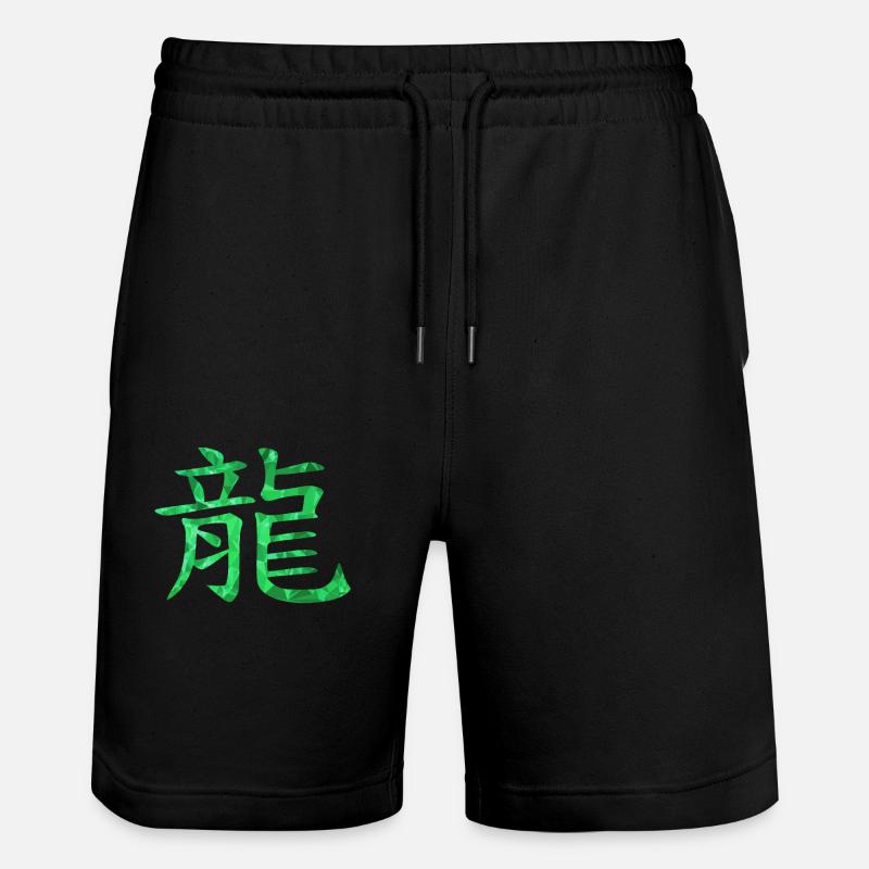 Dragon chinois - Short de jogging bio TRAINER Stanley/Stella unisexe - noir