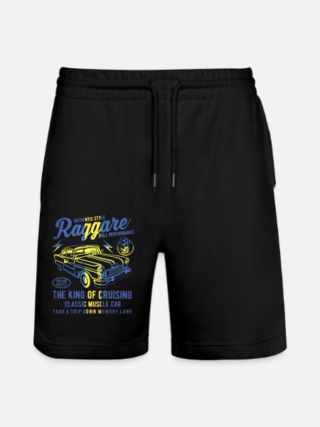 Raggare Roi de croisière Suède - Short de jogging bio TRAINER Stanley/Stella unisexe - noir
