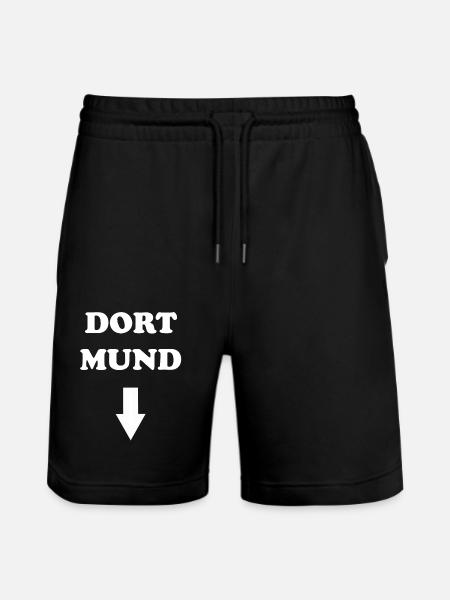 DORT MUND - Stanley/Stella Unisex Bio Joggingshorts Trainer - Schwarz