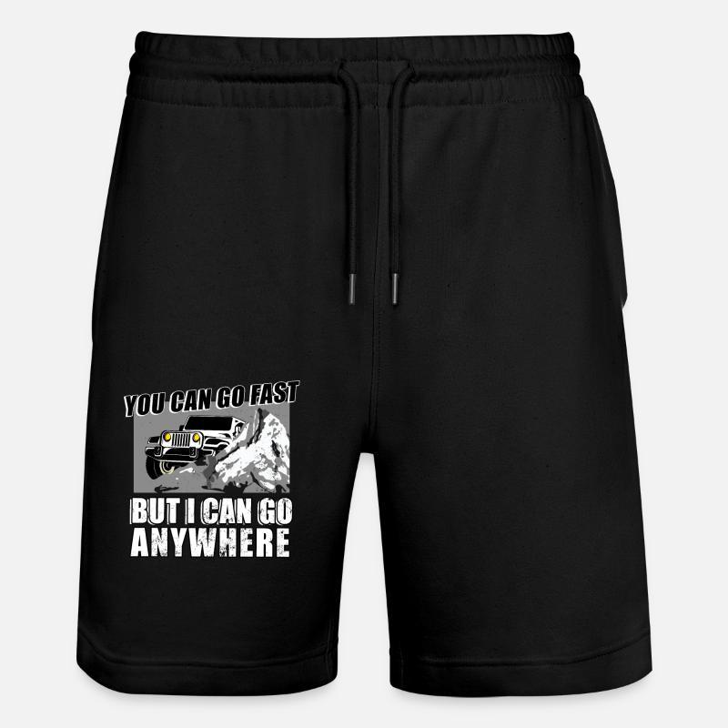 conducteur de jeep drôle - Short de jogging bio TRAINER Stanley/Stella unisexe - noir