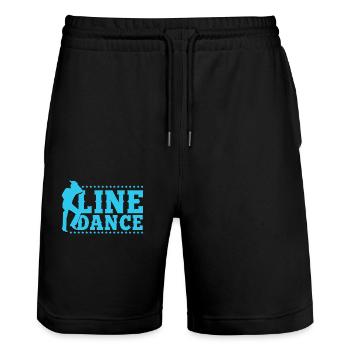 Linedance, Line dancing Linedancer - Stanley/Stella Unisex Bio Joggingshorts Trainer  - Schwarz - Vorne - Nik (191cm) & Marisol (170cm)
