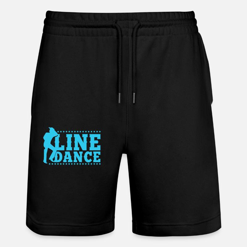 Linedance, Line dancing Linedancer - Stanley/Stella Unisex Bio Joggingshorts Trainer  - Schwarz