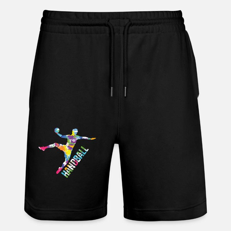 Saut de handball - Short de jogging bio TRAINER Stanley/Stella unisexe - noir