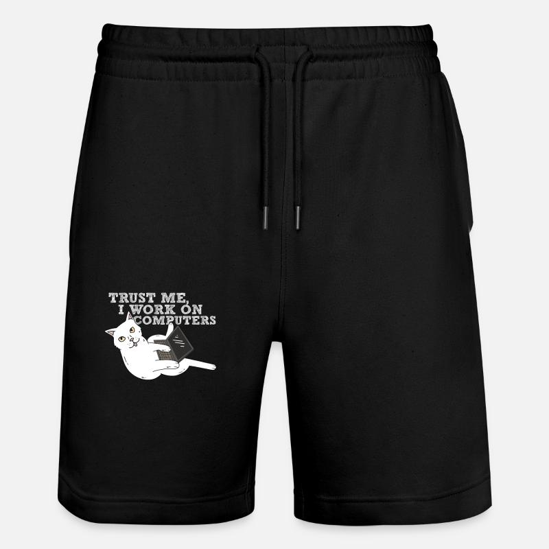 Programmeur de chat informatique - Short de jogging bio TRAINER Stanley/Stella unisexe - noir