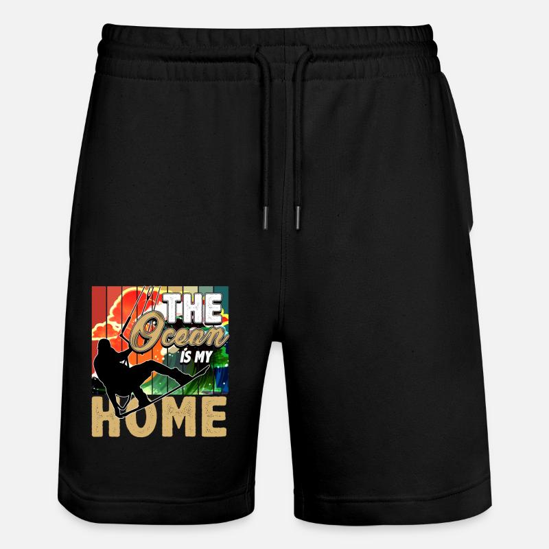 Kitesurf, kitesurf - Short de jogging bio TRAINER Stanley/Stella unisexe - noir