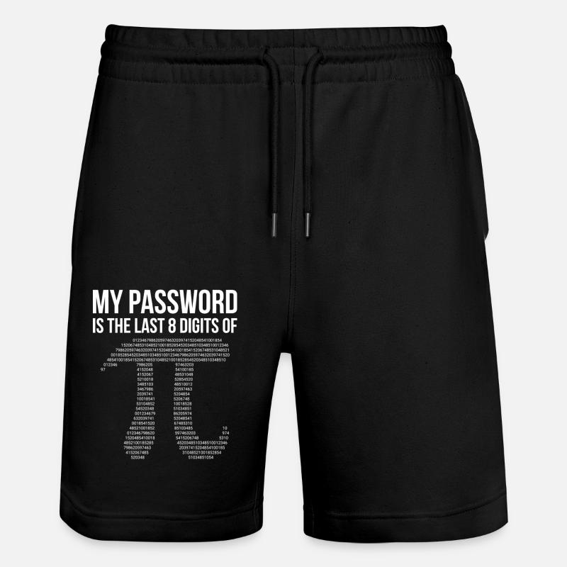 Pi - Stanley/Stella Unisex Bio Joggingshorts Trainer  - Schwarz