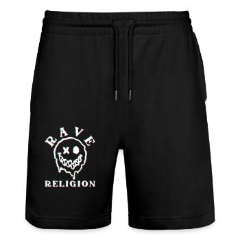 Religion Raver - Short de jogging bio TRAINER Stanley/Stella unisexe - noir - Devant - Nik (191cm) & Marisol (170cm)