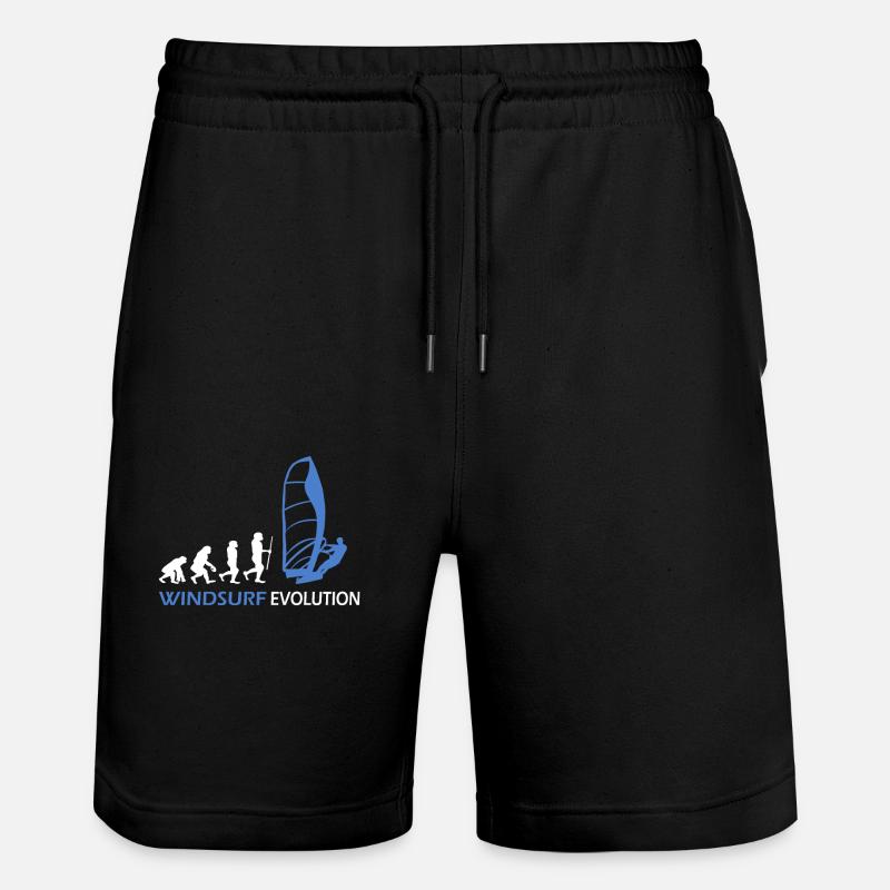 Idées cadeaux Windsurfing Evolution - Short de jogging bio TRAINER Stanley/Stella unisexe - noir