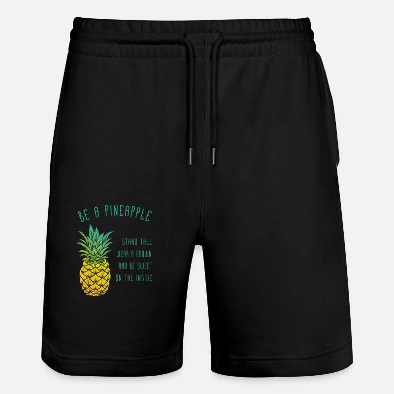 be a pineapple - Short de jogging bio TRAINER Stanley/Stella unisexe - noir
