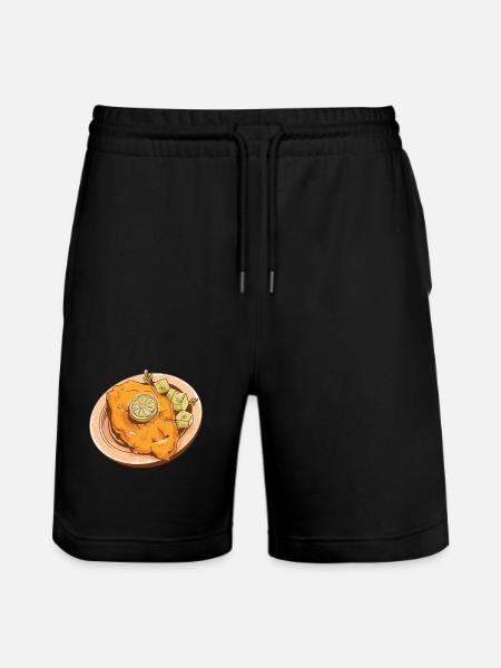 Wiener schnitzel - Stanley/Stella Trainer Unisex Organic Jogging Shorts - black