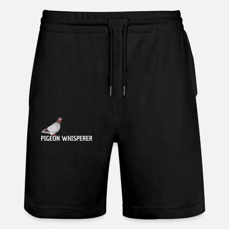Tauben Flüsterer - Stanley/Stella Unisex Bio Joggingshorts Trainer - Schwarz