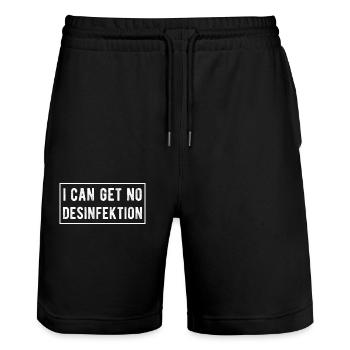Desinfektion Spruch Für Fans Von Wortspielen - Stanley/Stella Unisex Bio Joggingshorts Trainer  - Schwarz - Vorne - Nik (191cm) & Marisol (170cm)