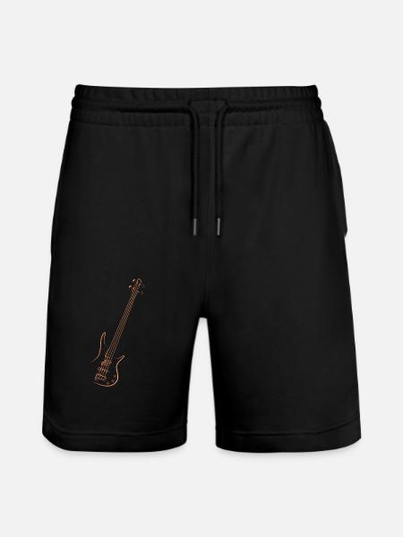 Bass guitar - Stanley/Stella Trainer Unisex Organic Jogging Shorts - black