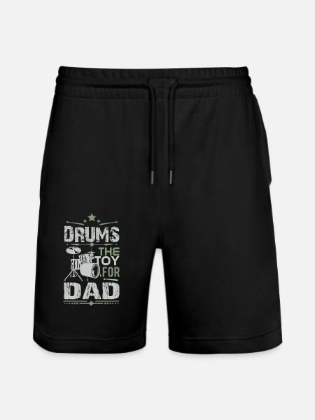 Papa de batterie - Short de jogging bio TRAINER Stanley/Stella unisexe - noir