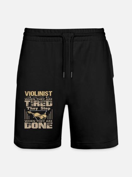Violinist violinist - Stanley/Stella Trainer Unisex Organic Jogging Shorts - black