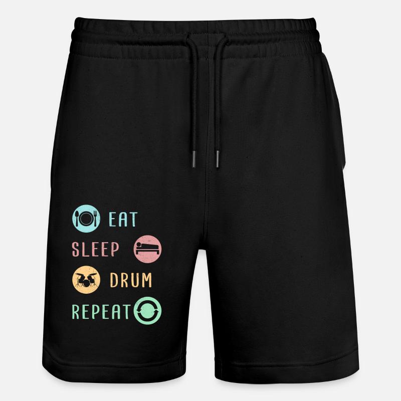 Batteur batteur batteur cadeau batteur - Short de jogging bio TRAINER Stanley/Stella unisexe - noir