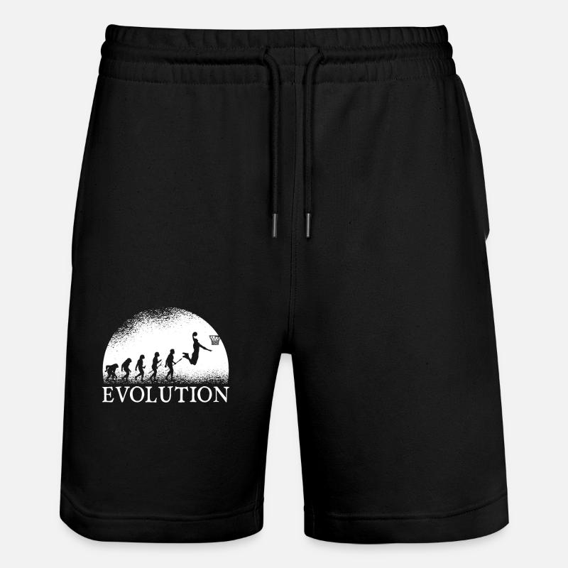 Basketball Evolution - Short de jogging bio TRAINER Stanley/Stella unisexe - noir