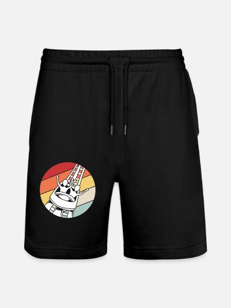 Roller coaster - Stanley/Stella Trainer Unisex Organic Jogging Shorts - black