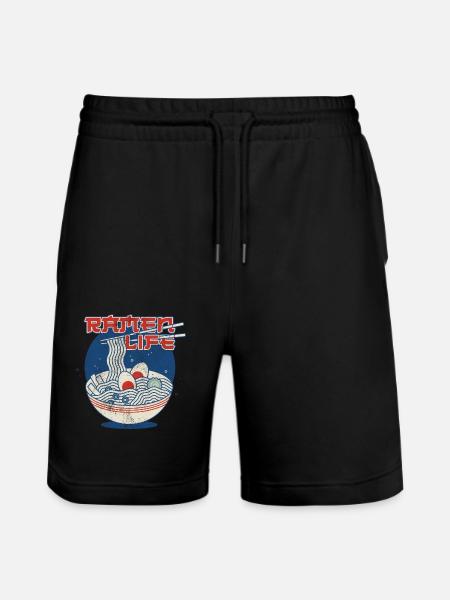 Ramen Life - Stanley/Stella Trainer Unisex Organic Jogging Shorts - black