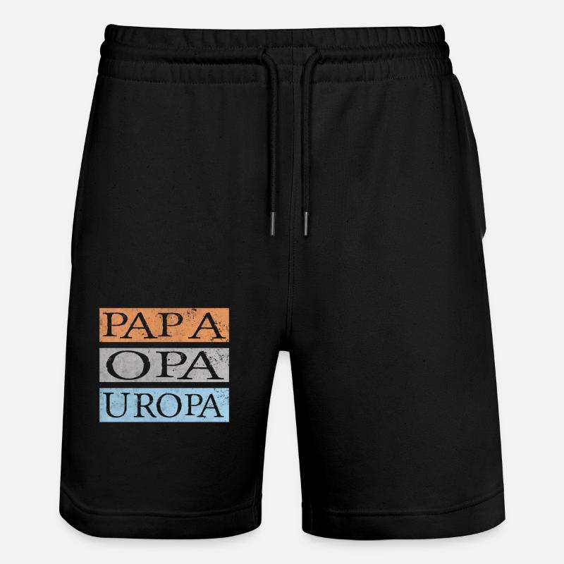 Uropa Retro - Short de jogging bio TRAINER Stanley/Stella unisexe - noir